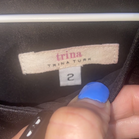 Trina Turk | Dress | Trina Turk Stage Embossed Scuba Sleeveless Halter Dress | 2 - Picture 4 of 8